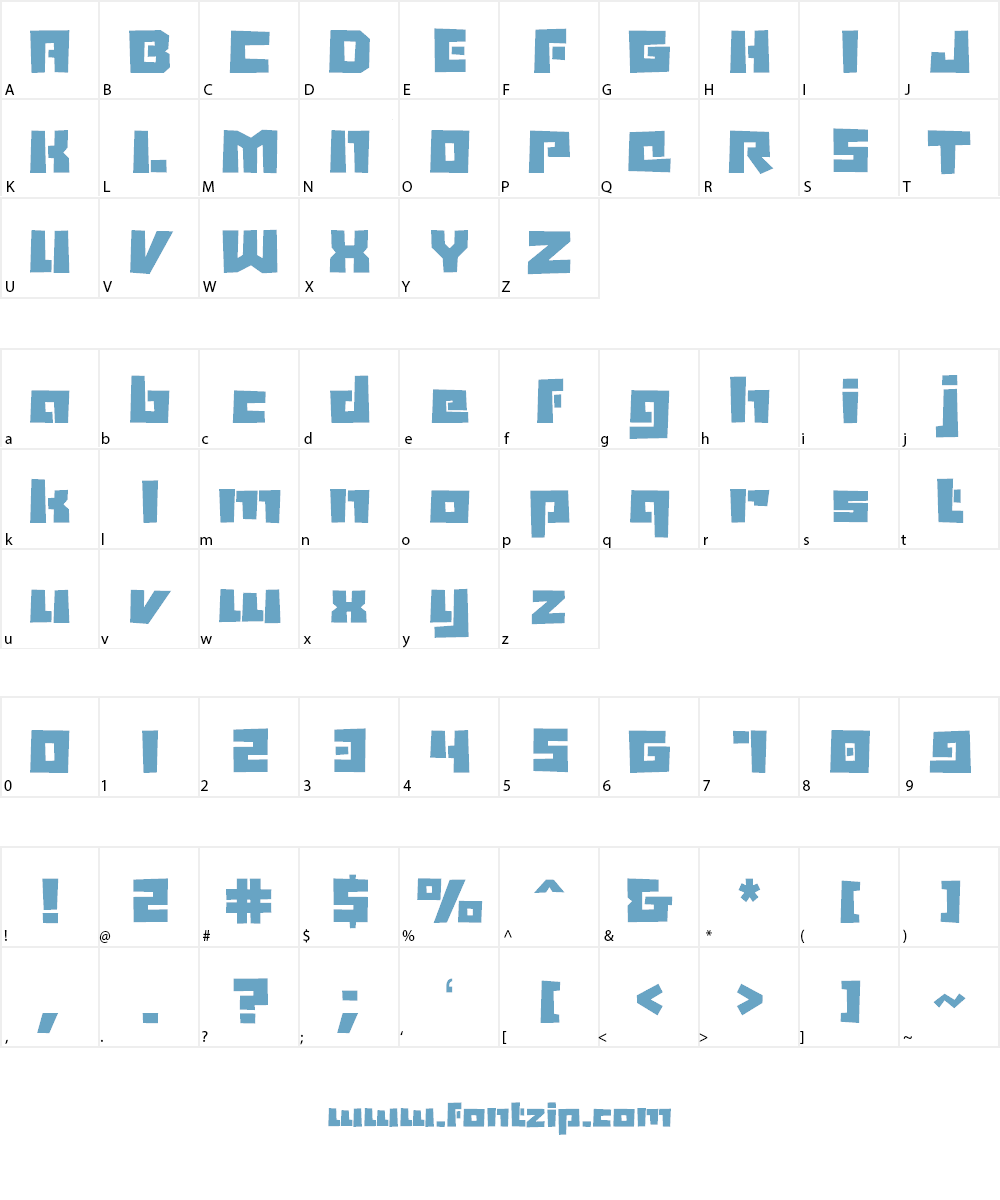 African Culture Font Character